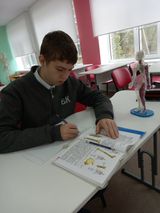 Индивидуальное занятие в 9 классе  «Скелет человека»